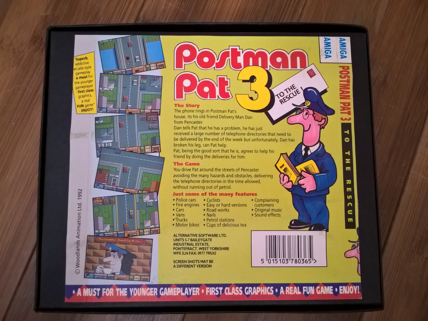 postman pat toy box