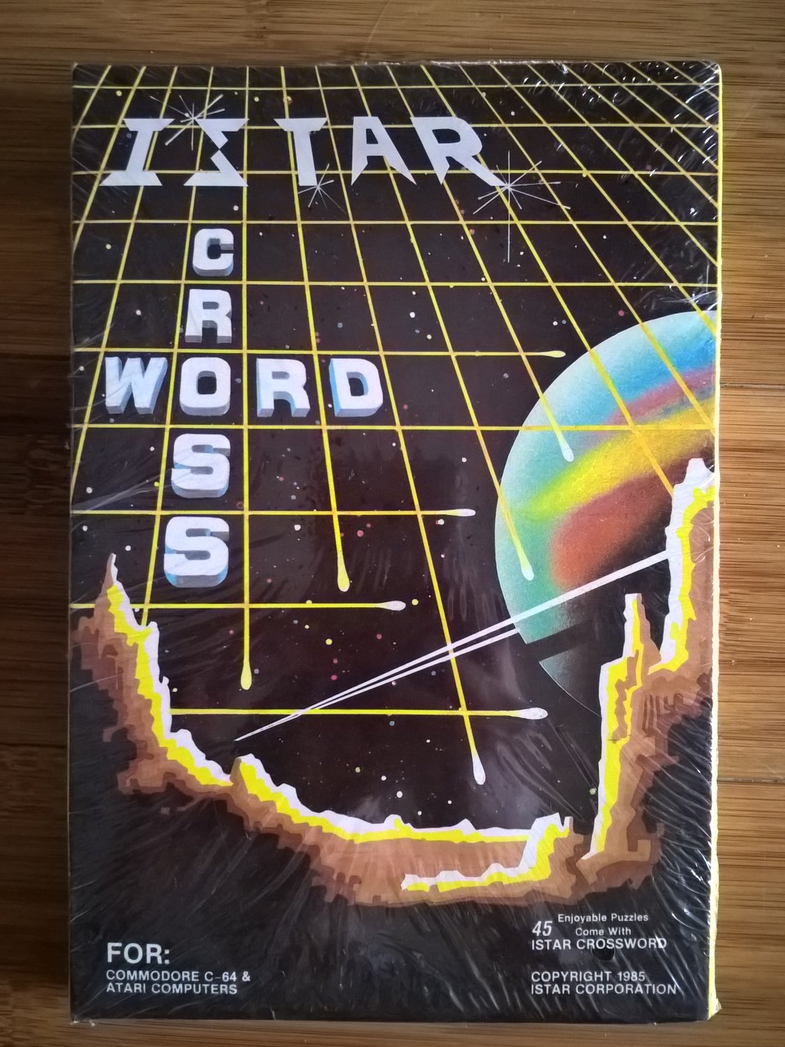 Istar Crossword For Commodore 64/128 & Atari 400/800, NEW FACTORY SEALED