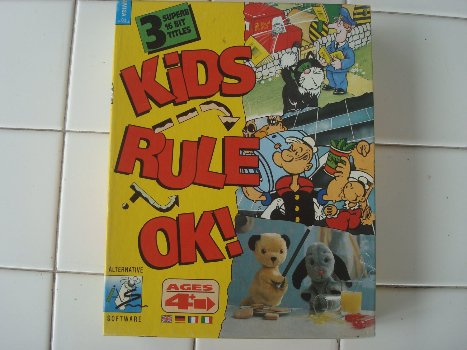 Kids Rule OK! For Commodore Amiga, NEW OPEN BOX, Alternative Software