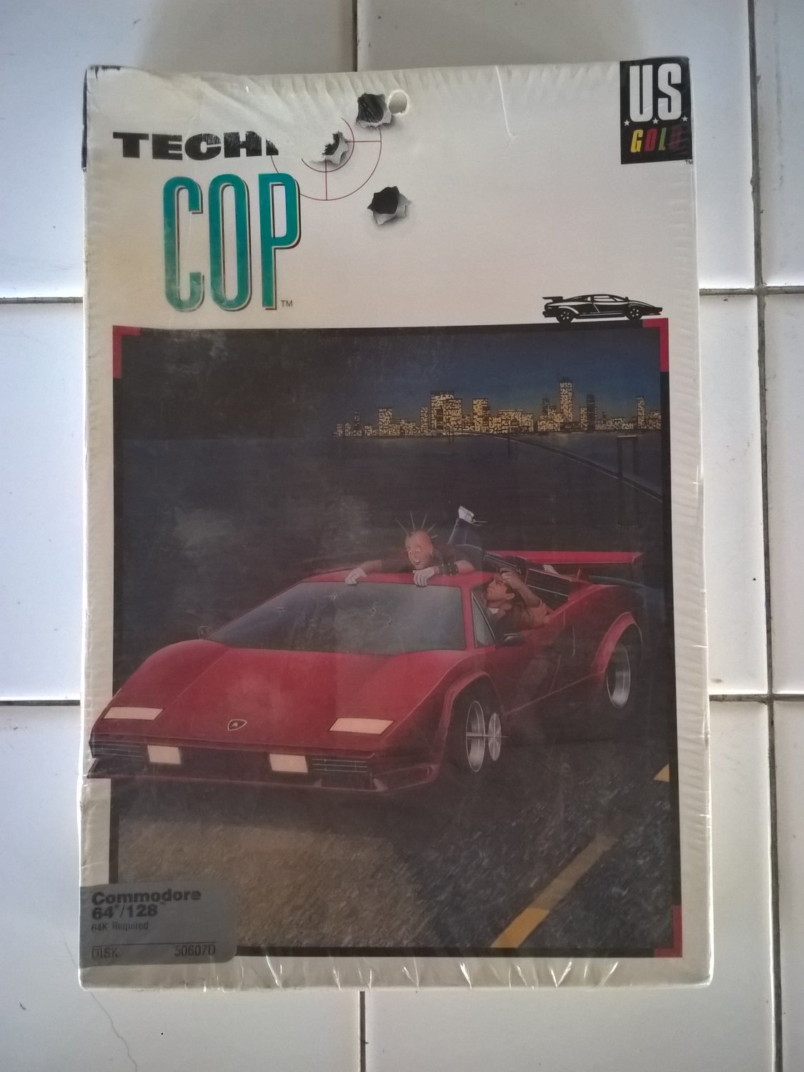 Techno Cop For Commodore 64/128, NEW FACTORY SEALED, Gremlin / US Gold