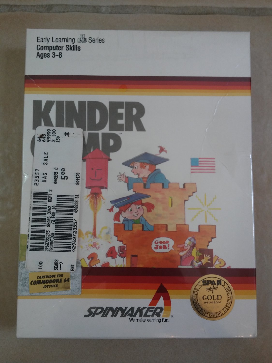 KinderComp For Commodore 64 128 *CARTRIDGE*, NEW FACTORY SEALED, Spinnaker