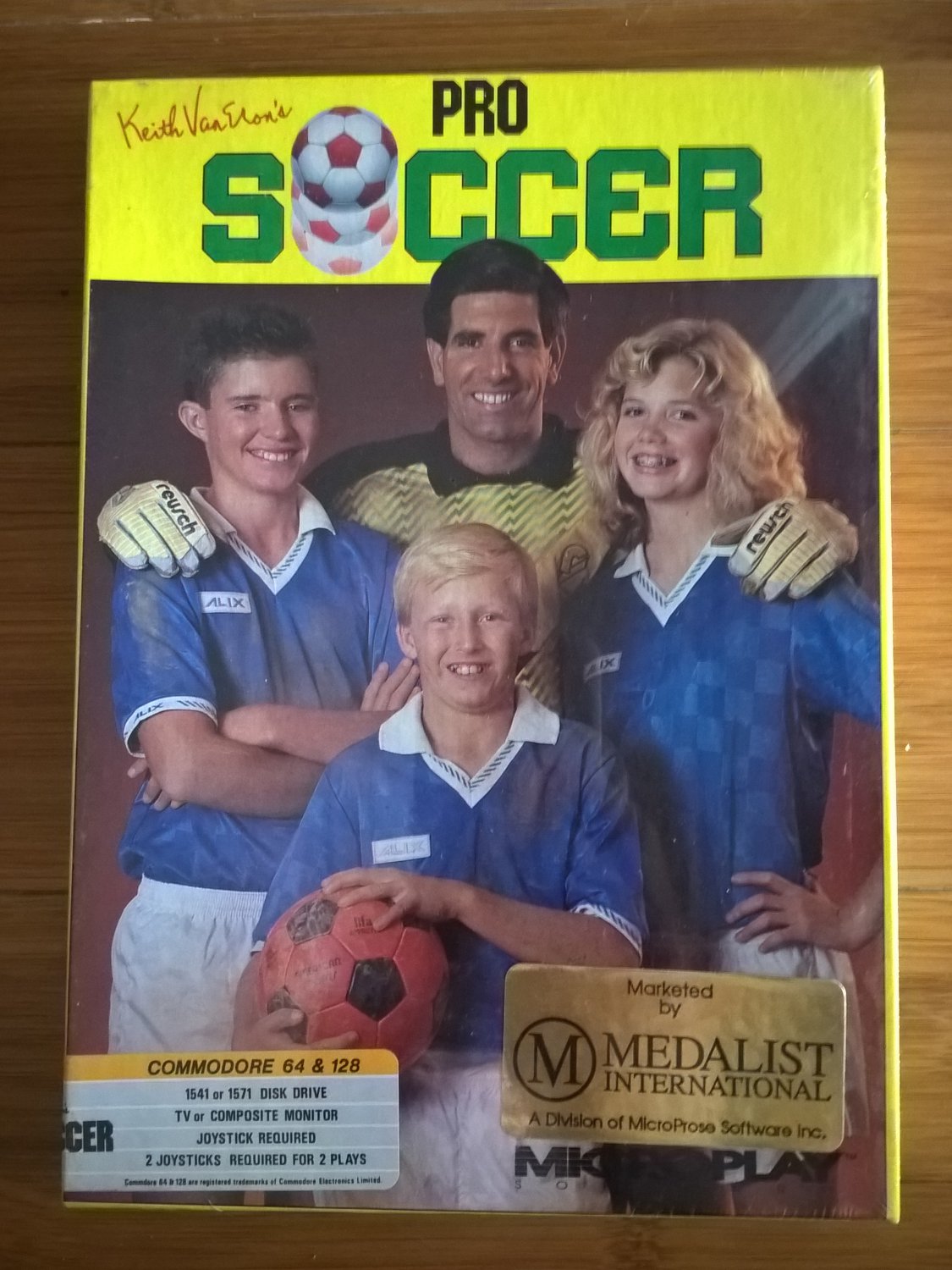 Pro Soccer For Commodore 64/128, NEW FACTORY SEALED, MicroPlay, Keith Van Eron's