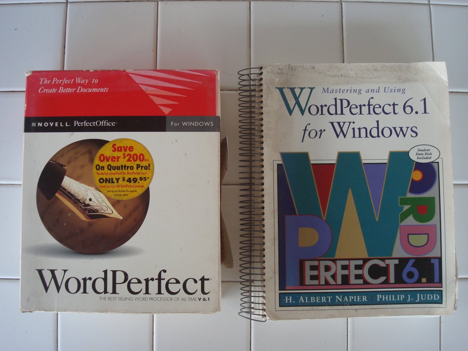 WordPerfect V6.1 For Windows 3.1, IN BOX, Plus Mastering Book