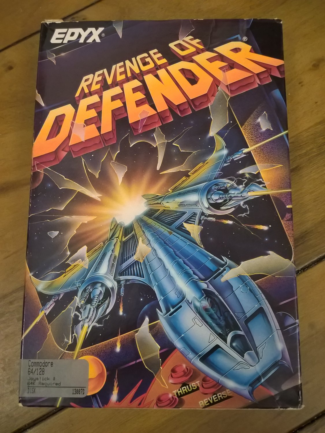 Revenge of Defender For Commodore 64/128, NEW OPEN BOX, EPYX