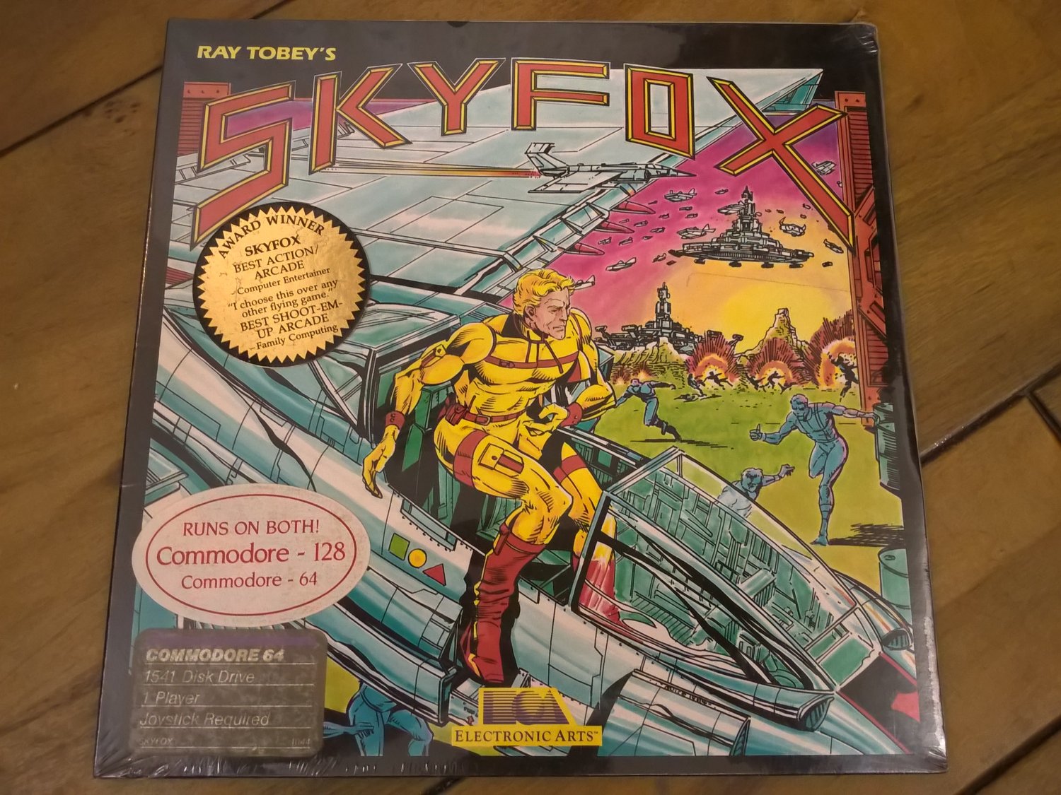 Skyfox For Commodore 64/128, NEW FACTORY SEALED, EA Electronic Arts
