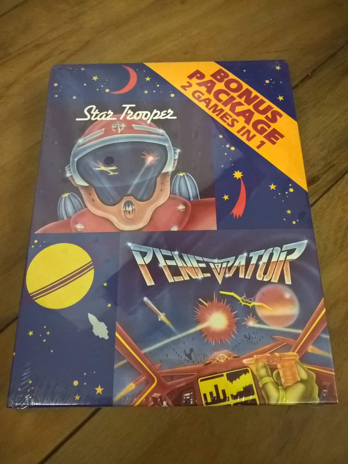 Bonus Package: Star Trooper & Penetrator For Commodore 64/128, NEW FACTORY SEALED, UXB