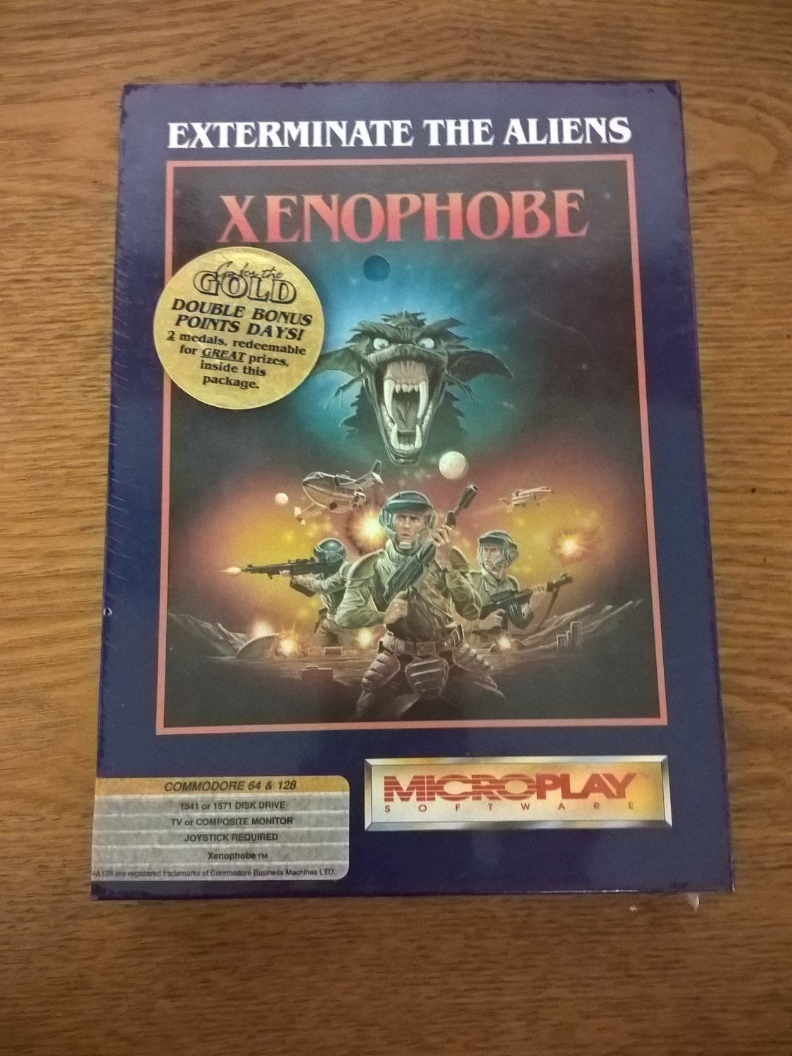 Xenophobe For Commodore 64/128, NEW FACTORY SEALED, MicroPlay