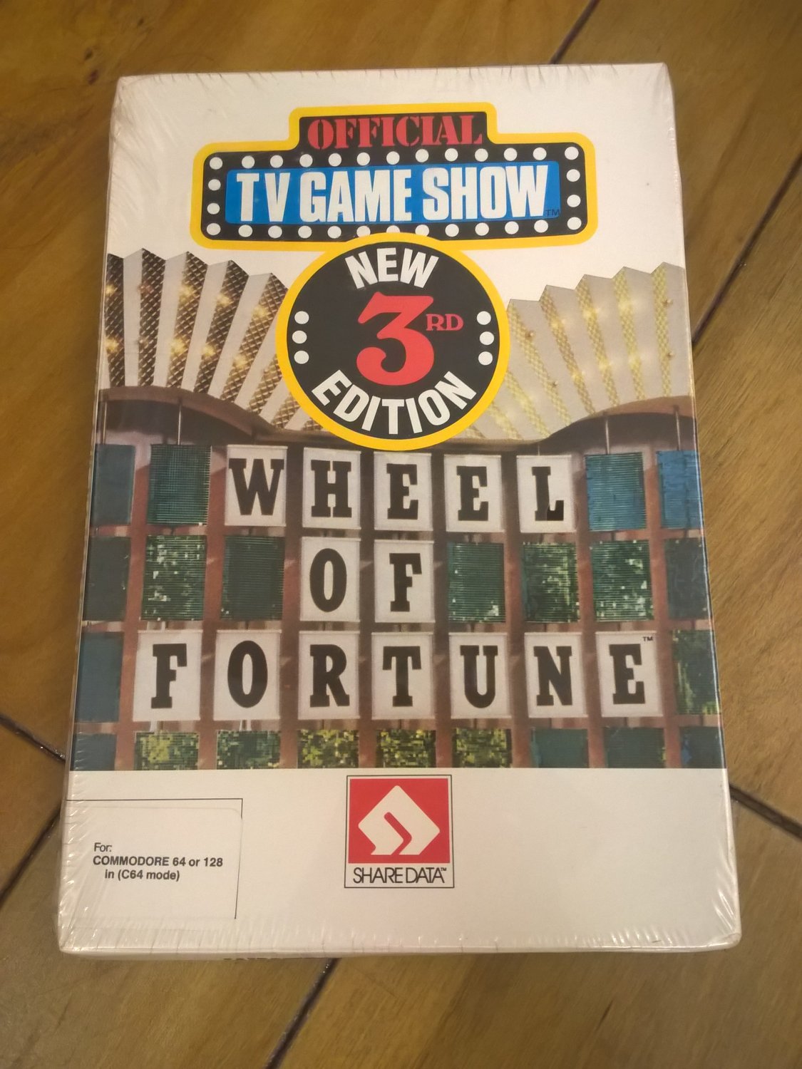 Wheel Of Fortune New Third Edition For Commodore 64 128, NEW FACTORY SEALED, ShareData