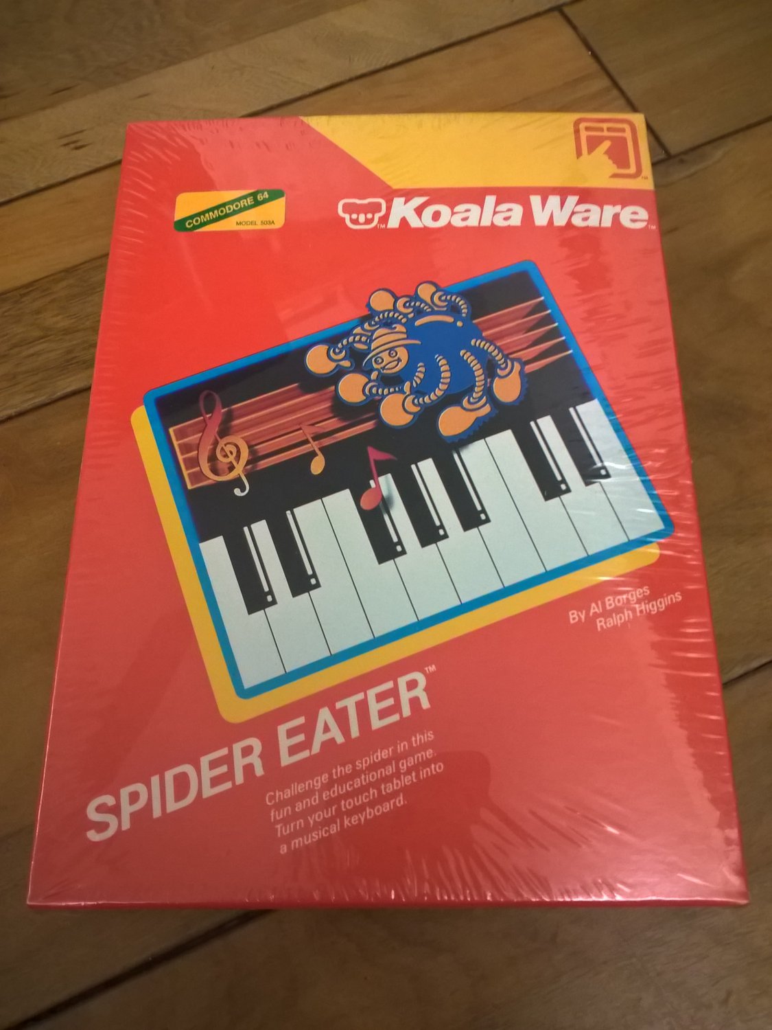 Spider Eater For Commodore 64/128, NEW FACTORY SEALED, KoalaWare