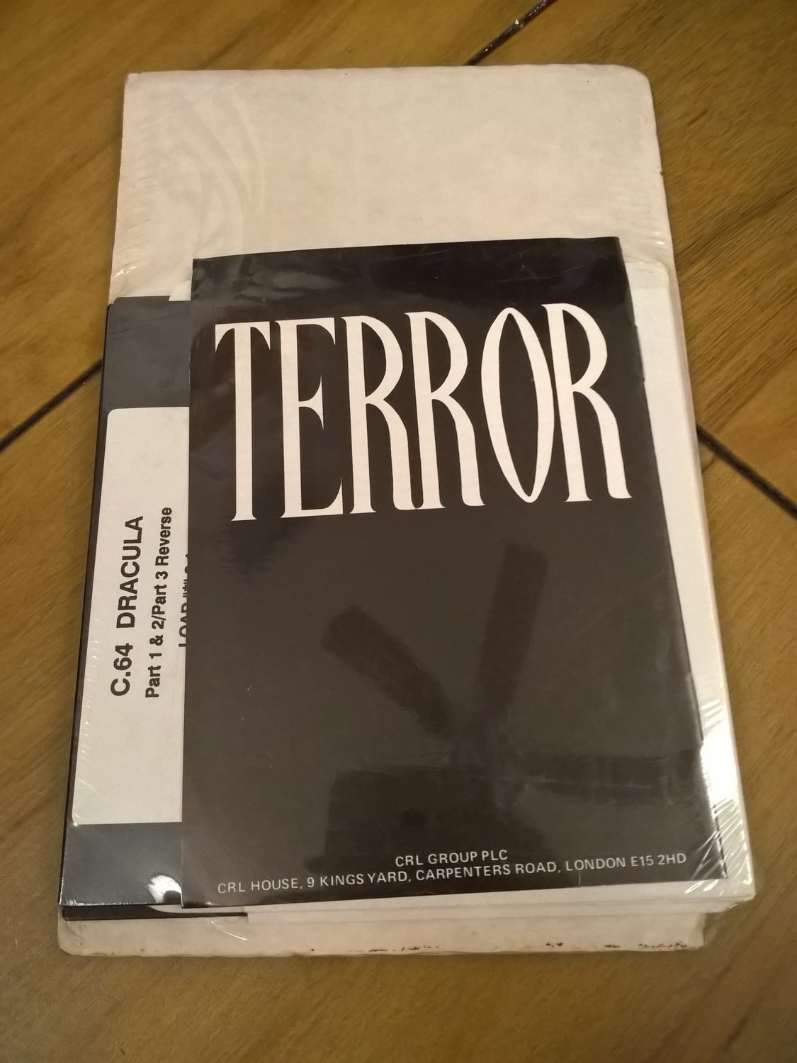 Terror / Dracula For Commodore 64/128, NEW FACTORY SEALED, CRL Group