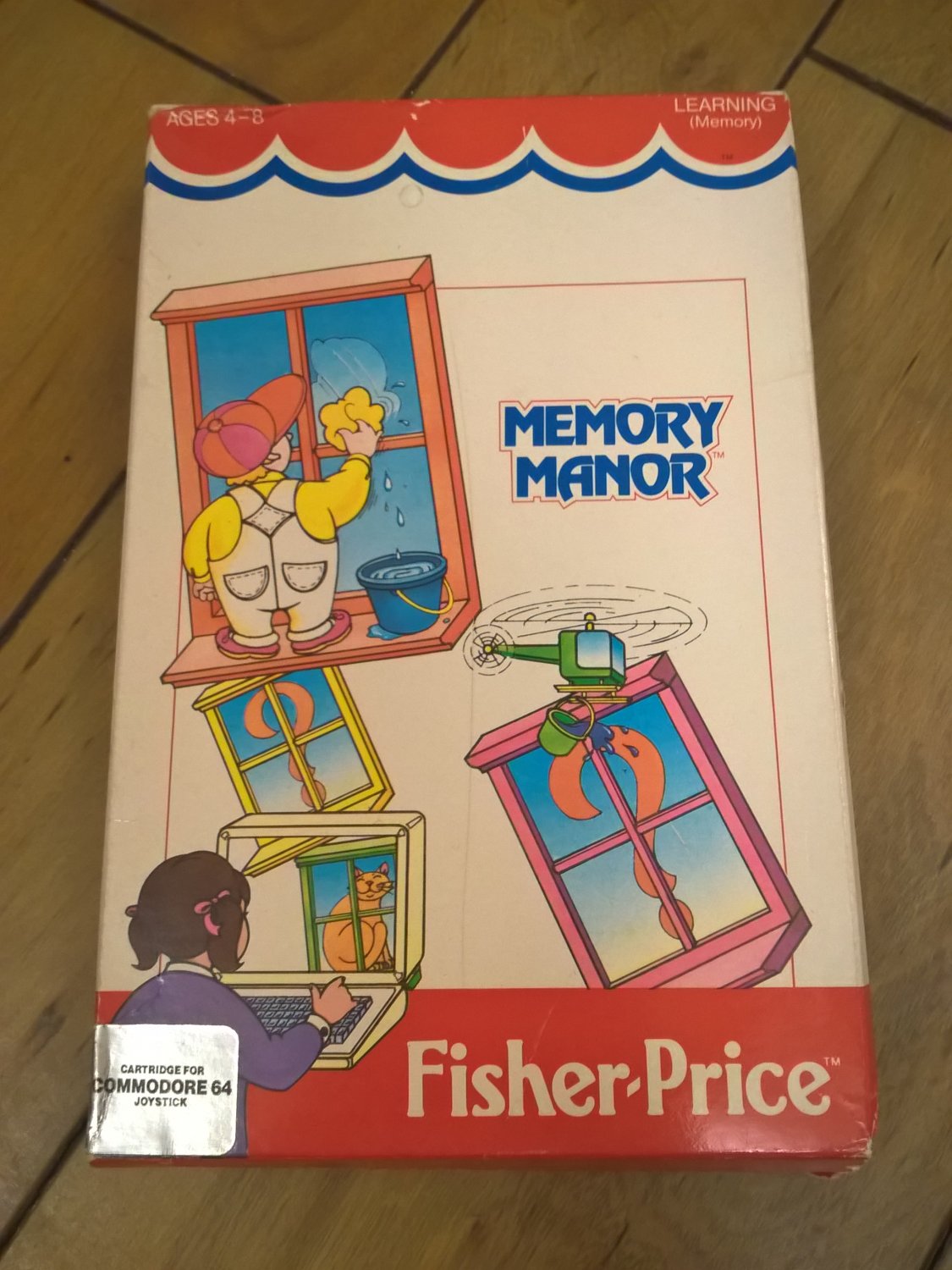 Memory Manor (Cartridge) For Commodore 64 128, NEW OPEN BOX, Fisher-Price