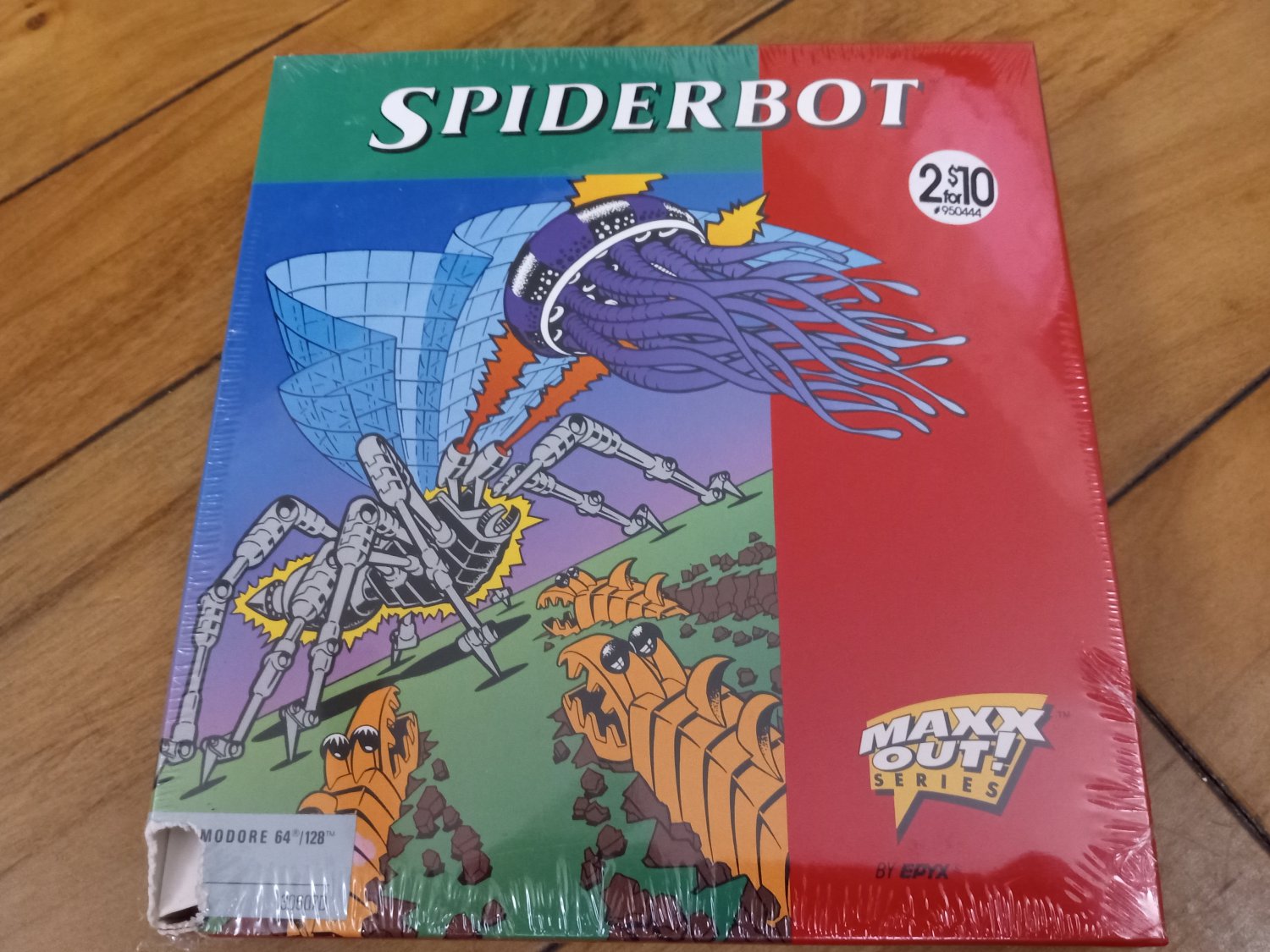 SpiderBot For Commodore 64 128, NEW FACTORY SEALED, Epyx B-Stock