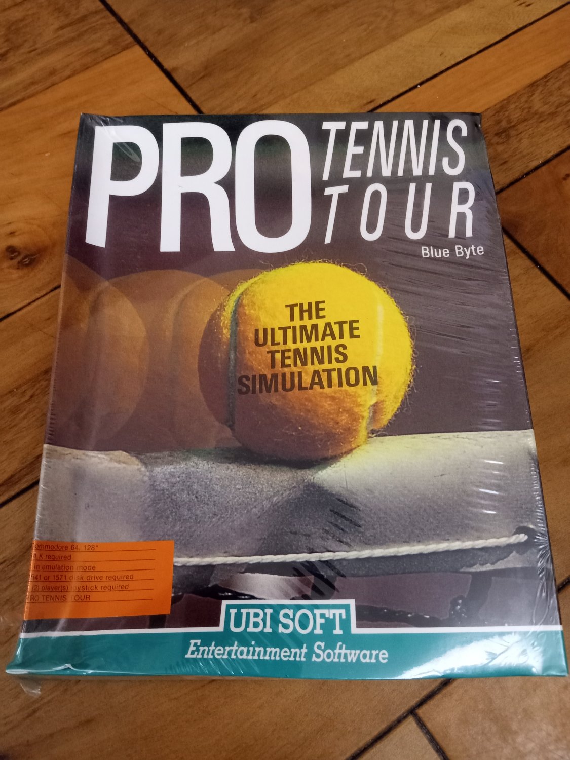 Pro Tennis Tour For Commodore 64/128, NEW FACTORY SEALED, UbiSoft B-Stock