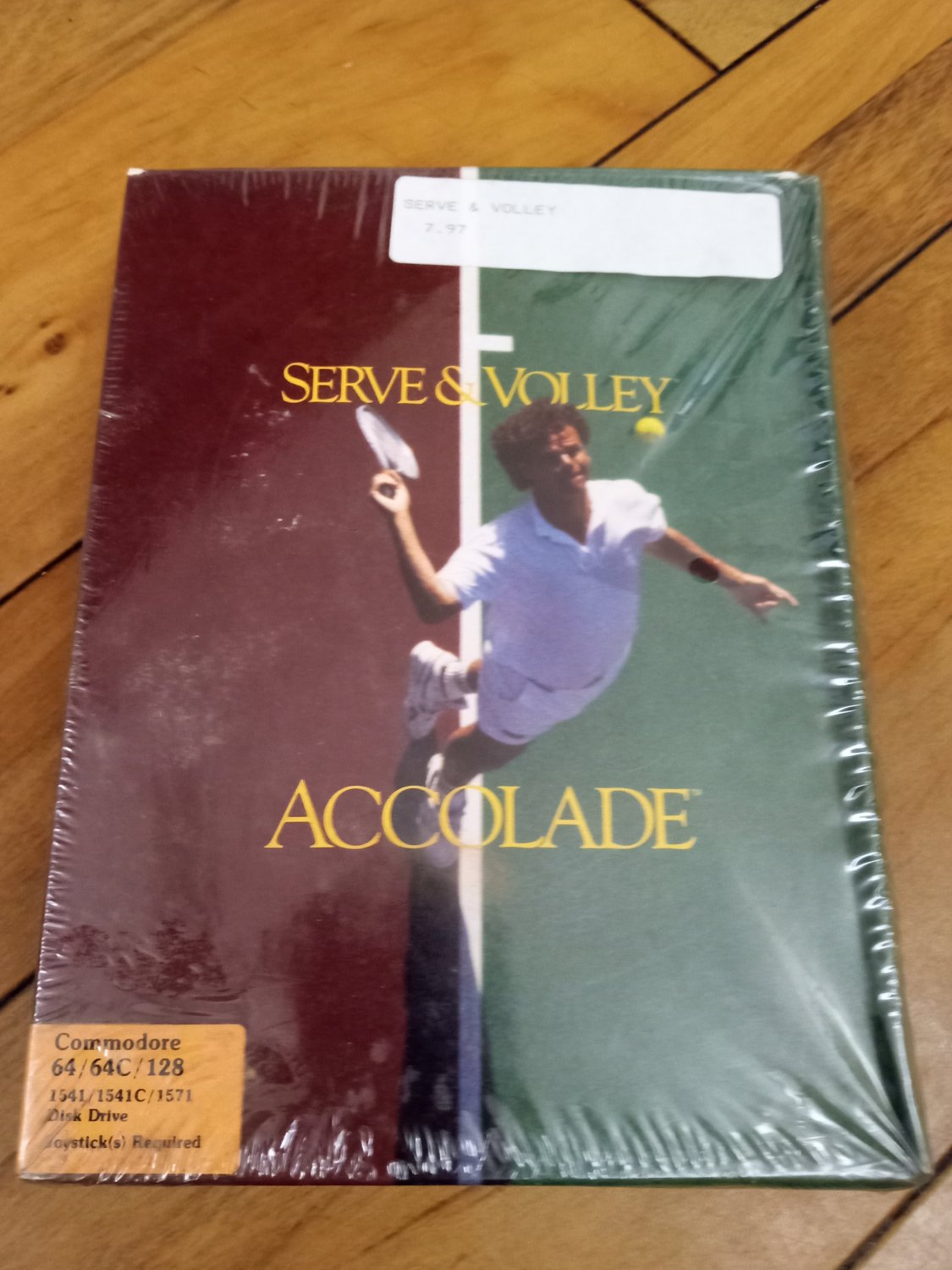 Serve & Volley For Commodore 64/128, NEW FACTORY SEALED, Accolade B-Stock