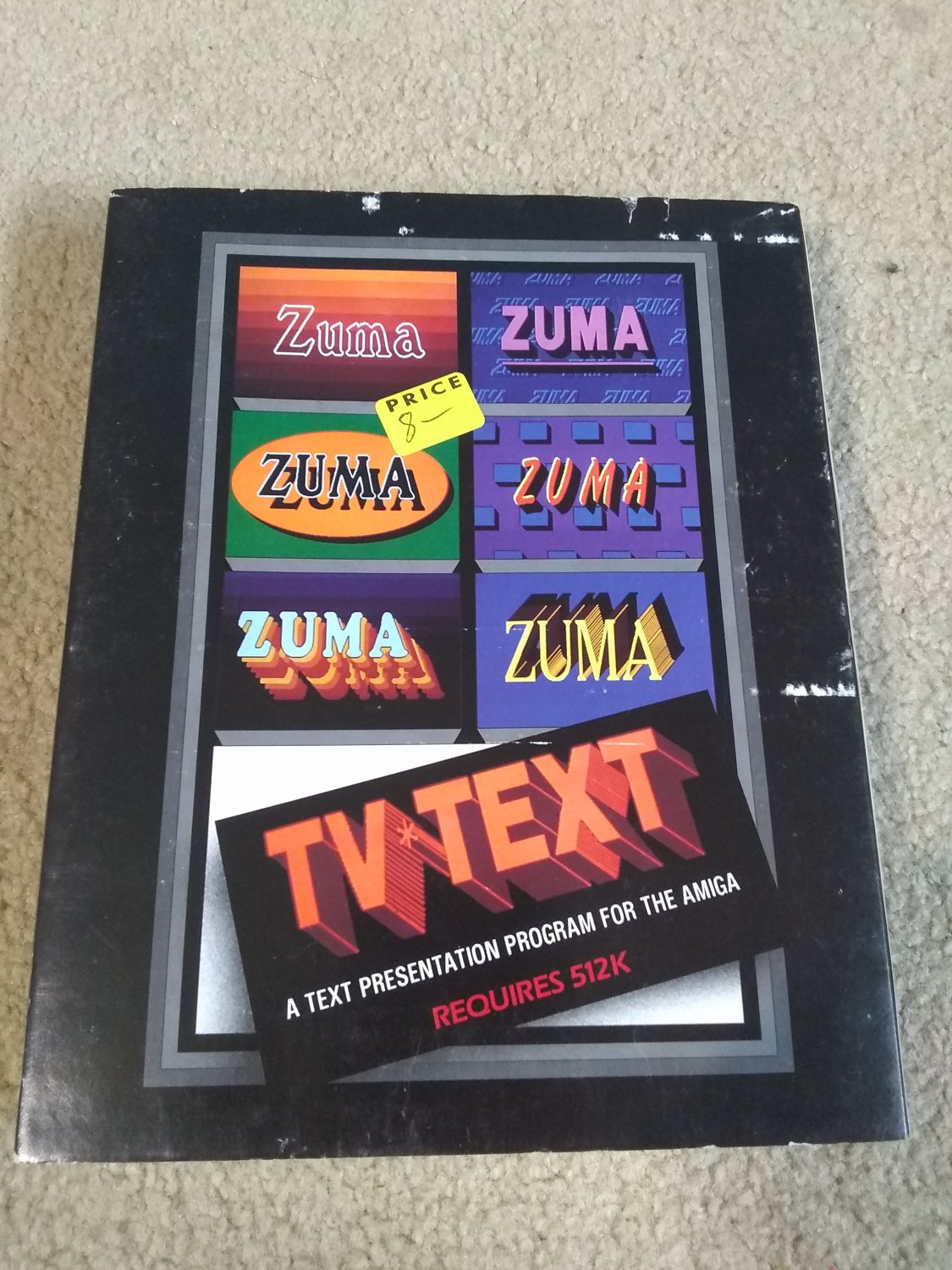 TV*Text For Commodore Amiga, NEW OPEN BOX, Zuma Group