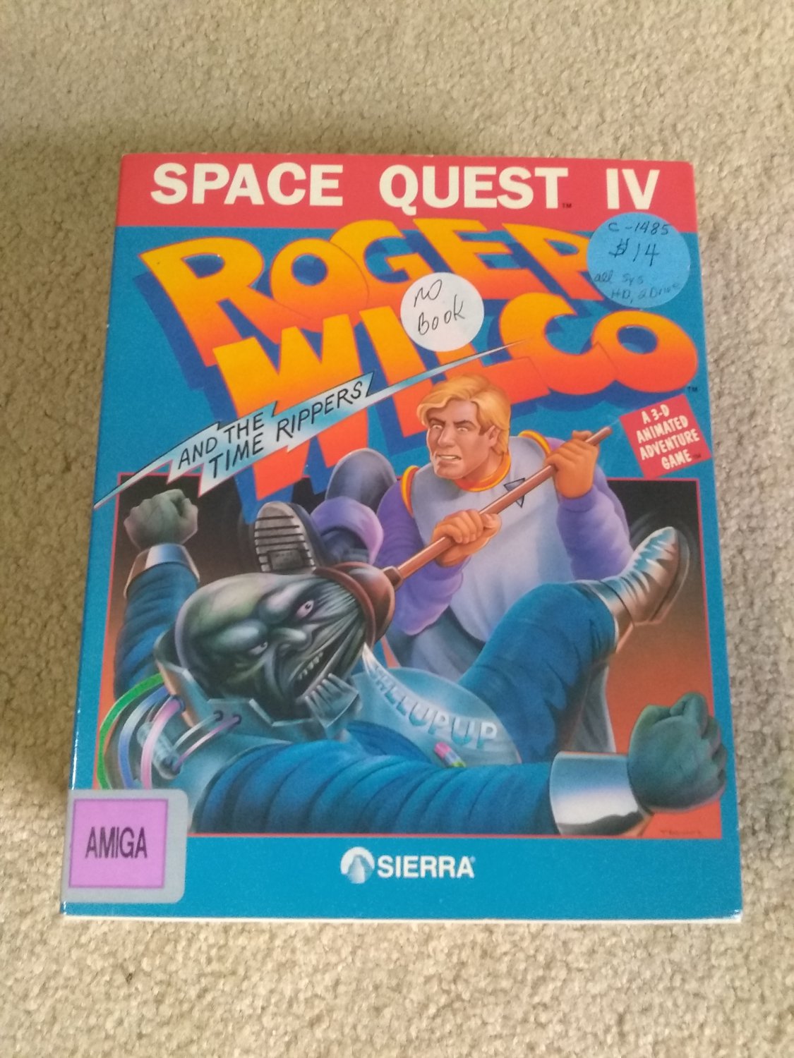 Space Quest IV For Commodore Amiga, IN BOX, Sierra