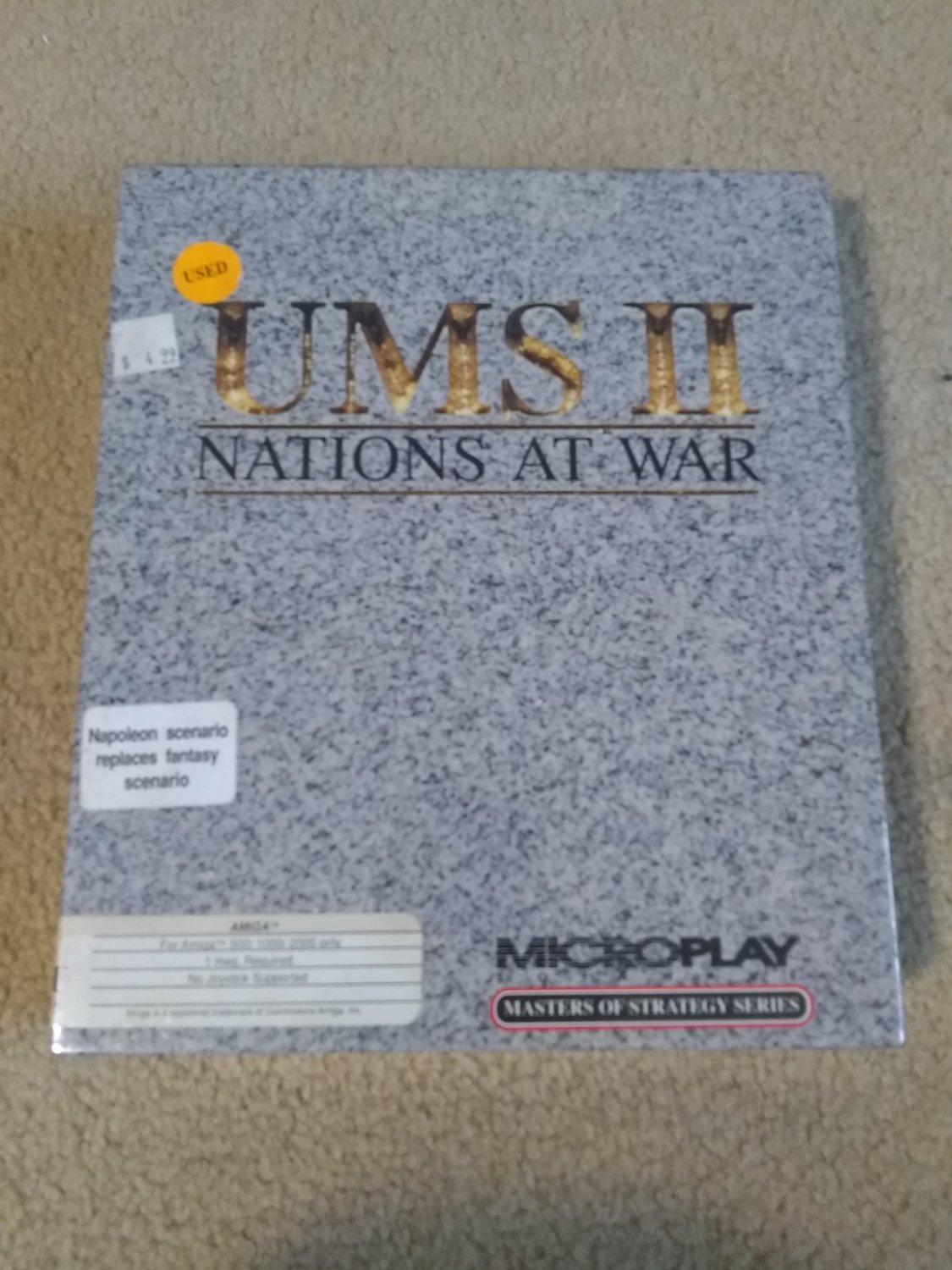 UMS II: Nations at War For Commodore Amiga, IN BOX, MicroPlay
