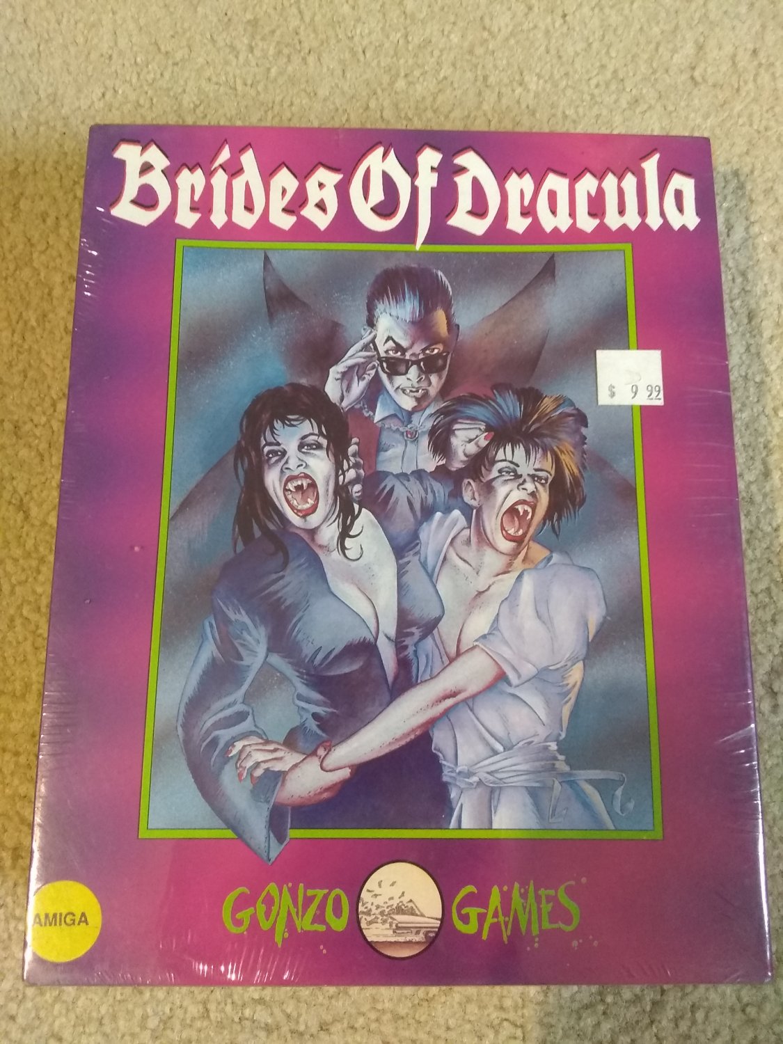 Brides Of Dracula For Commodore Amiga, NEW FACTORY SEALED, Gonzo