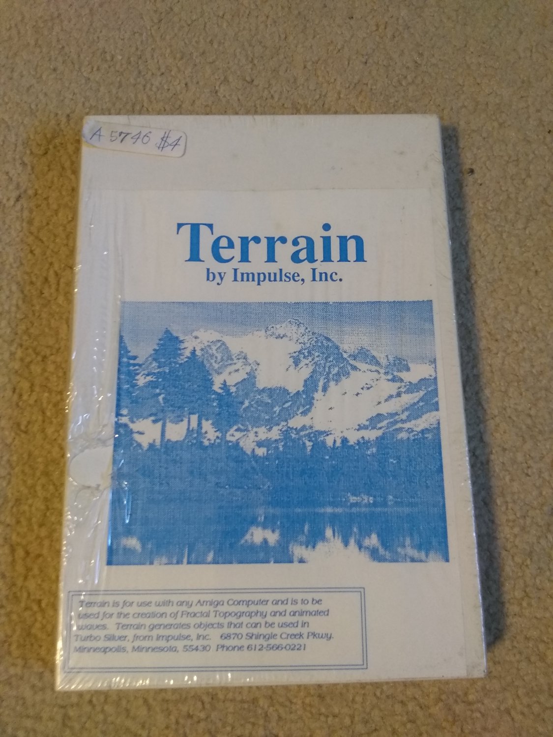 Terrain For Commodore Amiga, NEW FACTORY SEALED, Impulse Turbo Silver