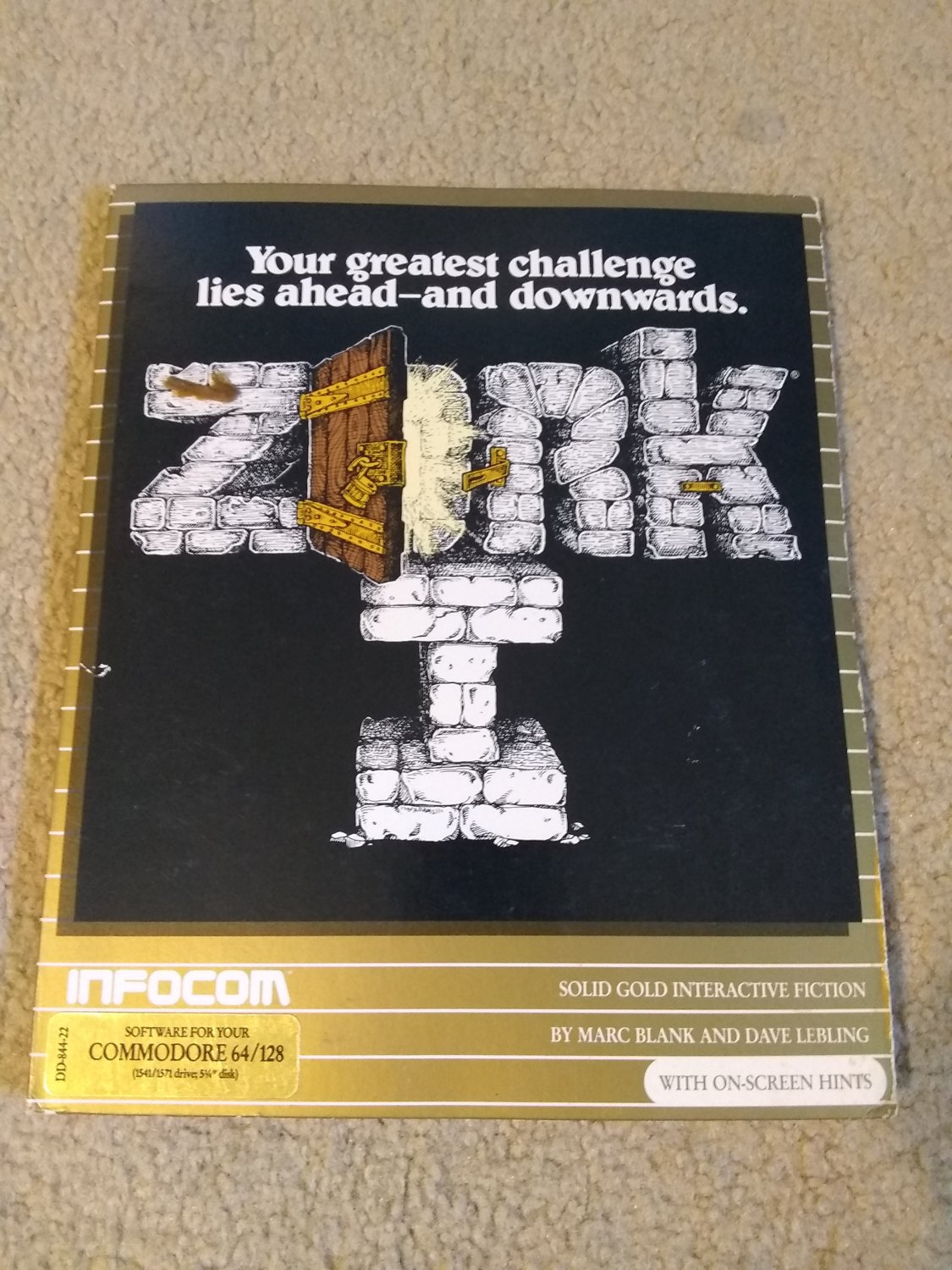 Zork I For Commodore 64 128, NEW OPEN BOX, InfoCom
