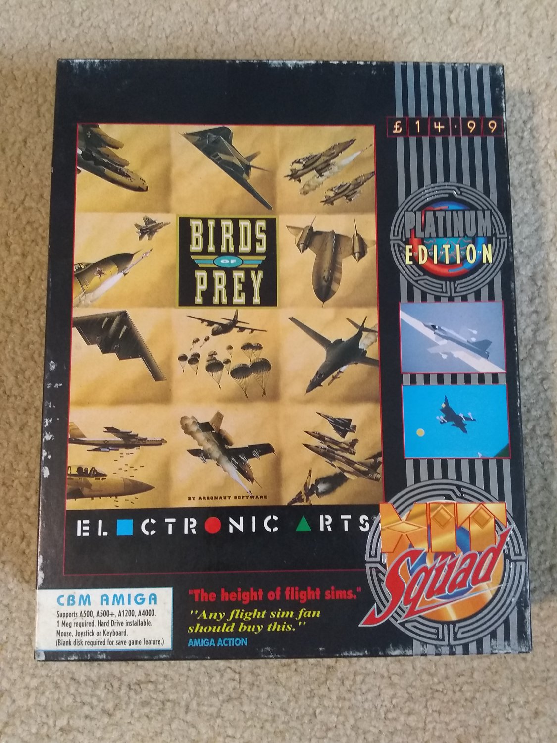 Birds Of Prey Platinum Edition For Commodore Amiga, NEW OPEN BOX, EA