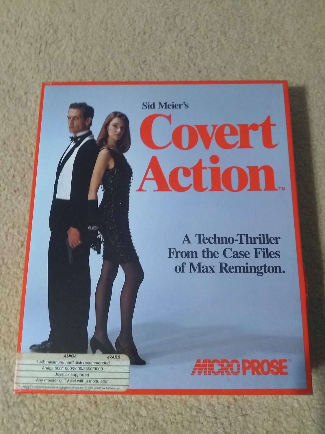 Covert Action For Commodore Amiga, NEW OPEN BOX, MicroProse / Sid Meier&acirc;��s B-Stock