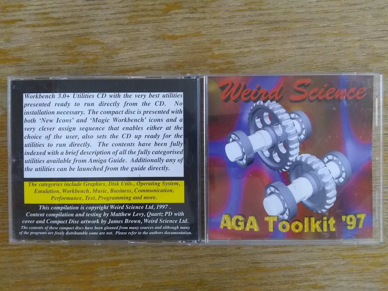AGA Toolkit 97 By Weird Science For Commodore Amiga/CD32, NEW OPEN BOX