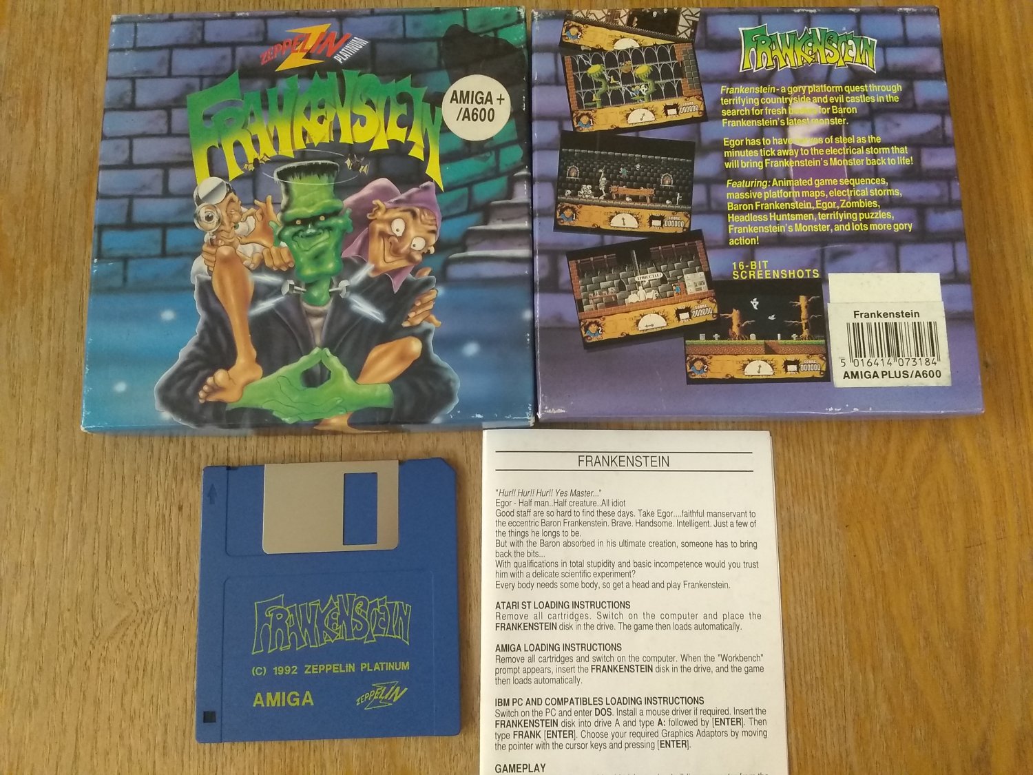 Frankenstein For Commodore Amiga, IN BOX