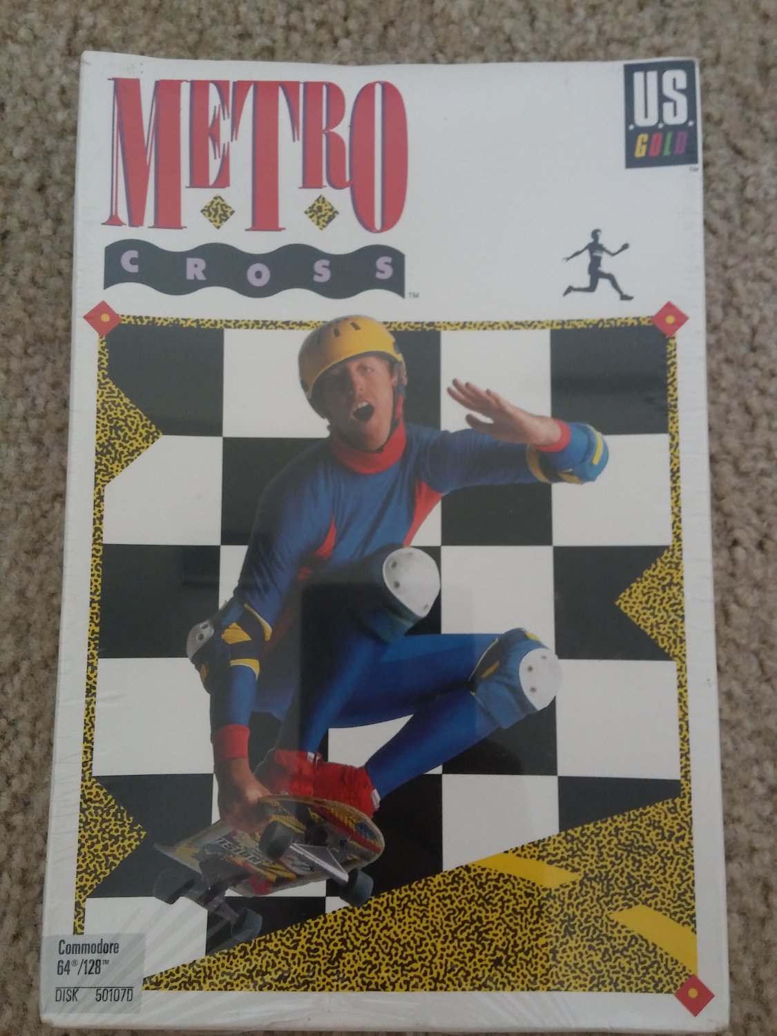 Metro Cross For Commodore 64 128, NEW FACTORY SEALED, US Gold