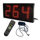 Seconds Countdown Timer Max 999s Large Size 5“ High Charcter Wall Mount Remote Control
