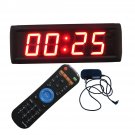 Ledgital Countdown Timer Large Wall Clock with Remote Control Wall Mount Red