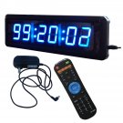 Digital Countdown Timer Clock 1.8" High Character Wall Clock Stopwatch for Fitness Wall Mount