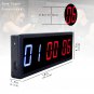 15" Workout Clock for Home Gym Fitness Countdown Timer Clock with Remote Control Wall Mount