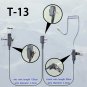 2-wire Headset Earpiece mic For Vertex Standard VX168 VX261 VX264 Portable Radio