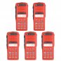 Lot 5 Red Replacement Repair Full-keypad Case Housing For Motorola HT1250 Radios