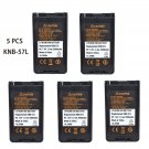 5x KNB-57L Li-ion Battery For Kenwood TK2170 TK3170 TK2173 TK3173 Portable Radio