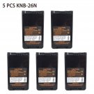 5x KNB-26N Ni-MH Battery For Kenwood TK2170 TK3170 TK2173 TK3173 Portable Radio