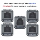 5x Rapid Li-ion Charger Base For Vertex Standad VX-P920 Portable Radio