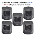 5x Rapid Tri-Chemistry Charger Base For Kenwood TK-3170 TK-2360 Portable Radio 5x Rapid Tri-Chemistry Charger Base For Kenwood TK-3170 TK-2360 Portable Radio