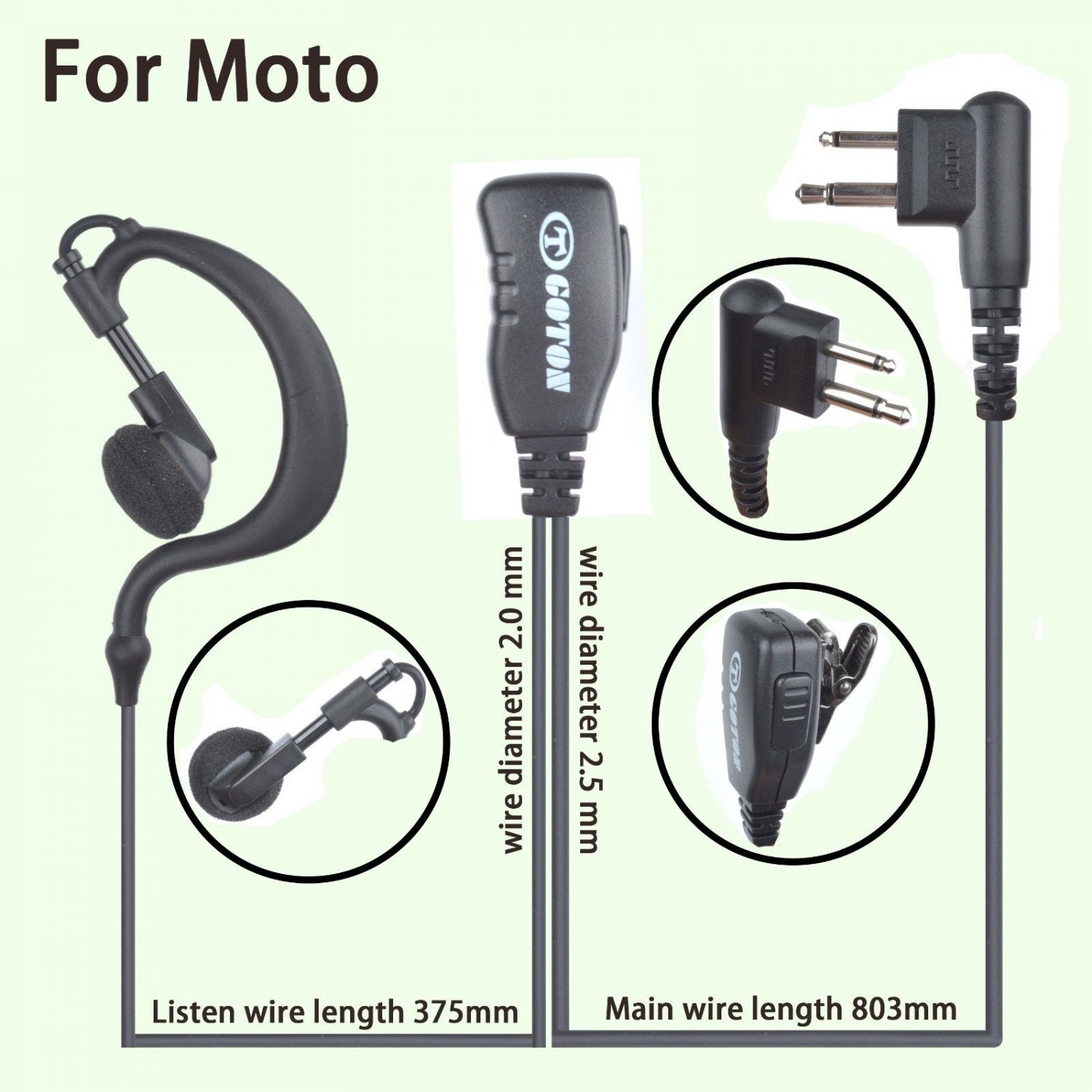 Batteria 12v Adattatore Alimentazione 12V Per Walkie Talkie ASHATA | Compatibile Con DP1400, GP3188, EP450... Alimentatore 100-240V - Foto 7