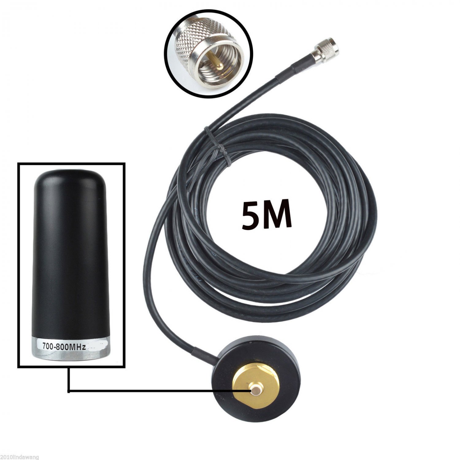 700800MHz Antenna+2.2" Mount for Motorola CM300 CDM1550 Mobile Radio
