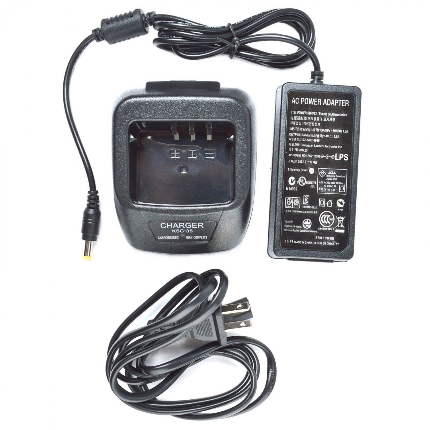 Rapid Li Ion Charger Ksc 35 For Kenwood Tk3300 Tk2400 Tk2402 Portable Radio