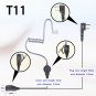 1-wire Headset Earphone mic for Icom IC-F3101D IC-F4101D Portable radio
