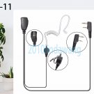 1-wire Headset Earphone mic for Kenwood TK2102 TK2107 TK2118 Portable radio