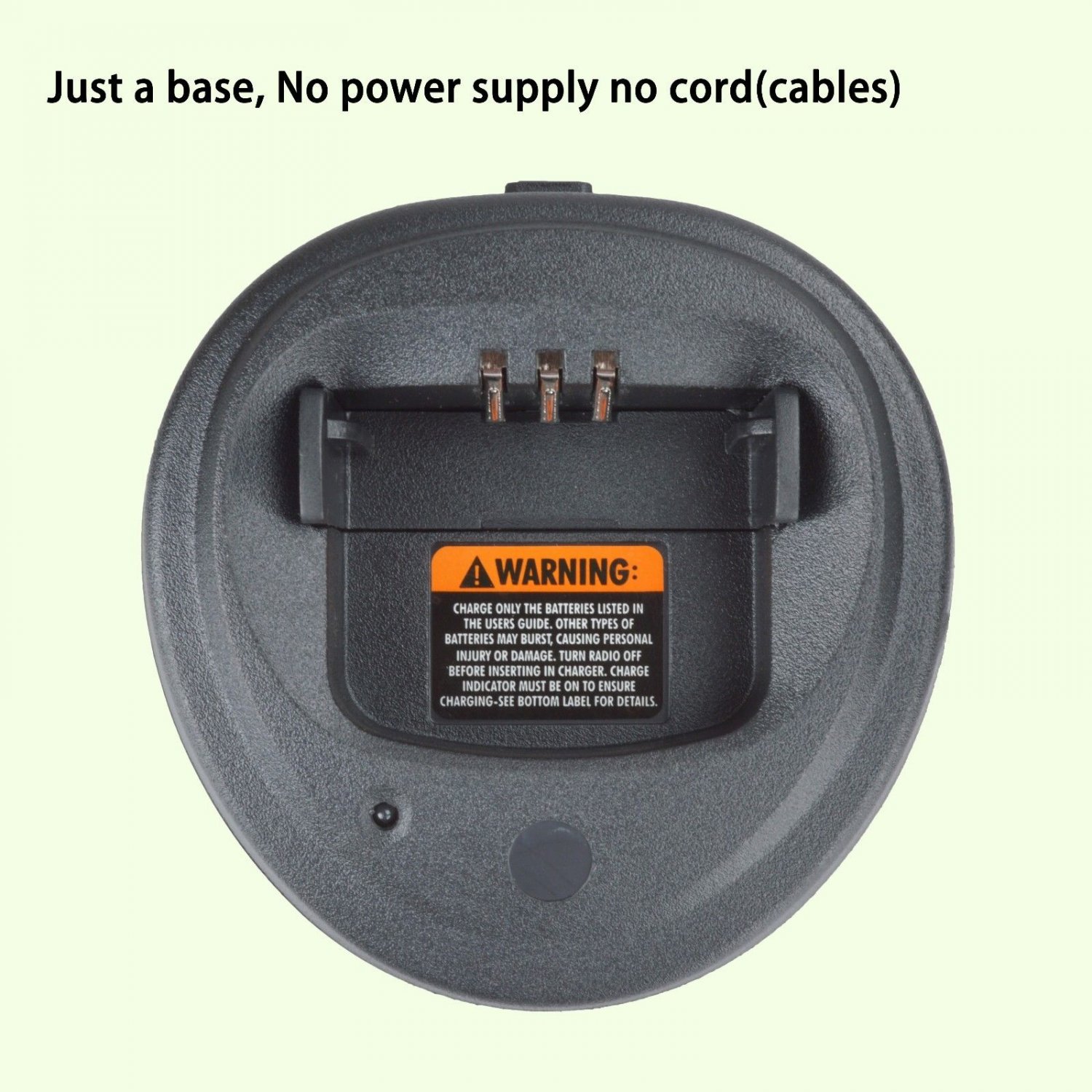 Only Base no power supply for Motorola CP200XLS Portable Radio Battery