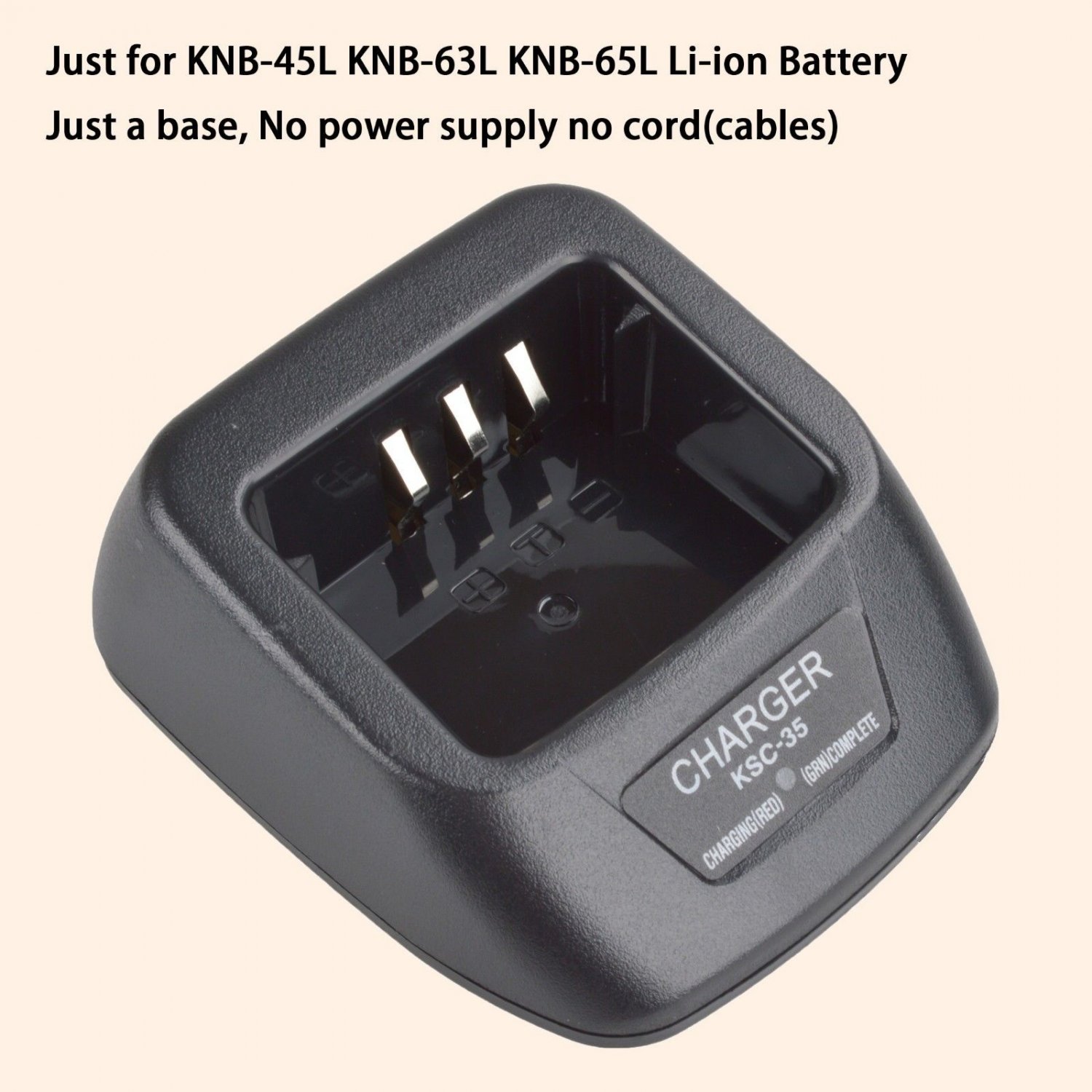 Ksc 35 Li Ion Charger Base No Power Supply For Kenwood Knb 65l Knb 63l