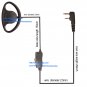 D Style Shape Headset Earphone For ICOM IC-F3001 IC-F4001 Portable Radios