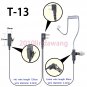 2-wire Headset Earphone mic for Icom IC-F3001 IC-F4001 Portable radio