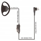D Style Earpiece For Motorola DTR550 DTR650 DTR2430 DTR2450 portable radio