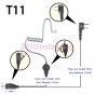 1-wire Headset Earphone mic for Icom IC-F1000D IC-F2000D Portable radio